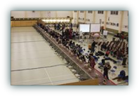 Le stand vu d'en haut